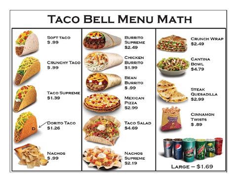 taco bell woodbridge va menu.